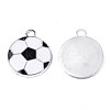 Eco-Friendly Alloy Enamel Hollow Pendants X-PALLOY-R122-09-2