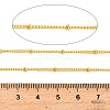 304 Stainless Steel Rondelle Beaded Satellite Chains CHS-G040-03G-3