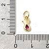 Brass Cubic Zirconia Charms KK-G554-01C-04-3