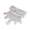 Alloy Rhinestone Pendants PALLOY-N182-13P-2