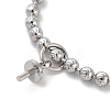 Brass Ball Chain Necklace Making NJEW-Q344-05P-2