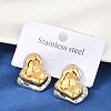 304 Stainless Steel Stud Earrings EJEW-U045-04A-GP-1