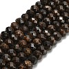 Natural Bronzite Beads Strands G-Z111-A25-3