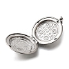 316 Stainless Steel Locket Pendants STAS-C123-04A-P-2