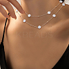 DIY Brass ABS Imitation Pearl Bead Handmade Chains Necklaces Making Kits DIY-HS0001-65D-6