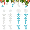 28Pcs 8 Styles Opaque Resin Pendants FIND-WR0012-22-1