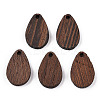 Natural Wenge Wood Pendants WOOD-T023-31-1