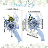 2Pcs 2 Styles Silk Cloth Imitation Rose Wrist Corsage AJEW-DR0002-08-2