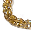 Transparent Electroplate Glass Beads Strands X-EGLA-N013-T10mm-B08-3