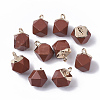 Natural Red Jasper Charms G-S359-015C-1