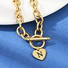 Golden 304 Stainless Steel Charm Bracelets LS-NJEW-K284-01G-N-3