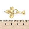 Brass Enamel Fold Over Clasps KK-U059-05G-3