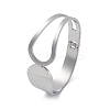 304 Stainless Steel Hinged Bangles for Women STAS-Z114-09P-4