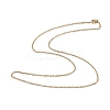 Ion Plating(IP) 304 Stainless Steel Cable Chain Necklace for Men Women LS-NJEW-K245-024A-1