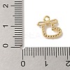 Christmas Theme Brass Micro Pave Cubic Zirconia Charms  KK-P278-02A-G-3