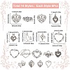 84PCS 14Style Tibetan Style Alloy Pendants TIBE-SC0009-24-2
