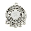 Tibetan Style Cabochon Connector Settings FIND-U015-31AS-1