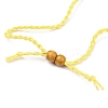 Adjustable Braided Waxed Cord Macrame Pouch Necklace Making NJEW-I243-A05-4