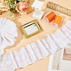 Cotton Flower Pattern Embroidery Lace Ribbon OCOR-WH0078-166-5