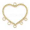 Ion Plating(IP) 304 Stainless Steel Chandelier Component Links STAS-U032-09G-1