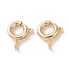Rack Plating Brass Spring Ring Clasps X-KK-F090-22LG-1