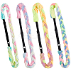 4Pcs 4 Colors Polyester with Spandex Cloth Headbands AJEW-SP0003-14-6