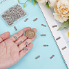 100Pcs Tibetan Style Alloy Spacer Bars TIBE-GO0001-08-3