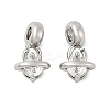 Brass Micro Pave Cubic Zirconia Pendants KK-U056-13P-1