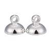 Rack Plating Brass Bead Cap Pendant Bails KK-O139-09B-S-2