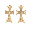 304 Stainless Steel Micro Pave Cubic Zirconia Pendants STAS-A132-04A-G-1