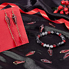 30Pcs 2 Colors Halloween Theme Alloy Enamel Pendants FIND-SC0002-93-5