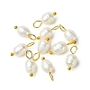 10Pcs Natural Cultured Freshwater Pearl Rice Charms PALLOY-YW00075-1