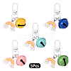 5Pcs Resin Pendant Decorations HJEW-YW00174-01-1