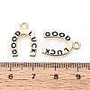 Rack Plating Alloy Enamel Pendants ENAM-T024-05G-3