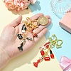 Women Bag Hat Shoes Alloy Enamel Pendant Decoration HJEW-YW00080-01-5