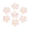 Baking Paint Transparent Glass Beads DGLA-N014-08B-01-1