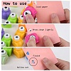 Random Single Color or Random Mixed Color Mini Plastic Craft Paper Punch Sets for Scrapbooking & Paper Crafts LS-AJEW-L051-17-4