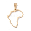 PVD Vacuum Plating 304 Stainless Steel Pendants X-STAS-G284-02G-2