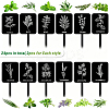 24Pcs Acrylic Plant Label DIY-SP0006-50-7