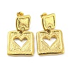 304 Stainless Steel Dangle Stud Earrings EJEW-M233-13G-1