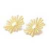 Rack Plating Flower Brass Stud Earrings EJEW-H016-32G-2