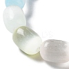 Natural Selenite Column Beaded Stretch Bracelet for Women BJEW-I312-04-2