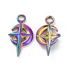 Ion Plating(IP) 304 Stainless Steel Pendant Rhinestone Settings STAS-C003-01MC-1