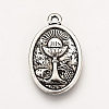 Tibetan Style Alloy Pendants TIBE-Q078-06AS-RS-3