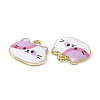 Painted Alloy Pendants PALLOY-P288-02G-04-2