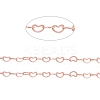 Brass Heart Link Chain CHC-A003-06RG-3