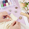 4Pcs 2 Styles Alloy & Brass Rhinestone Cufflinks DIY-NB0013-79A-3