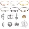 DIY Adjustable Brass Expandable Bangle Making DIY-PH0026-21-1