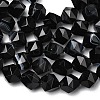 Natural Black Banded Agate/Striped AgateBeads Strands G-Z119-A03-03-5