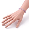 Natural Lavender Amethyst Chip Beads Stretch Bracelet BJEW-JB07115-3